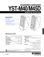 Yamaha YSTM-45-D - Service Manual 